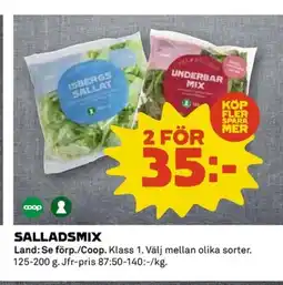Coop Salladsmix erbjuda