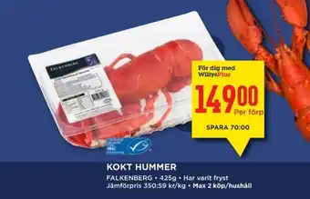 Willys FALKENBERG Kokt hummer erbjuda