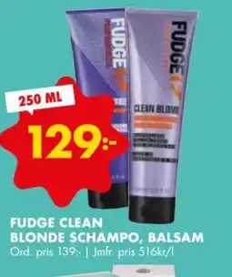 ÖoB FUDGE CLEAN Blonde schampo, balsam erbjuda