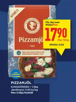 Willys PIZZAMJÖL erbjuda