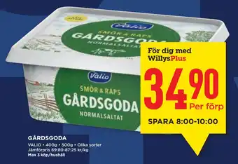 Willys GÅRDSGODA erbjuda