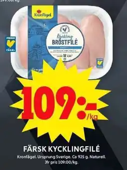 Färsk kycklingfilé