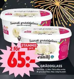 ICA Maxi Gräddglass erbjuda
