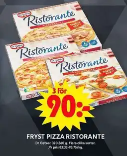 ICA Maxi DR. OETKER Fryst pizza ristorante erbjuda