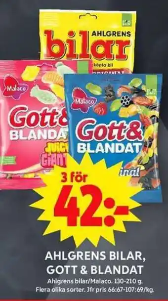 ICA Maxi Ahlgrens bilar, gott & blandat erbjuda