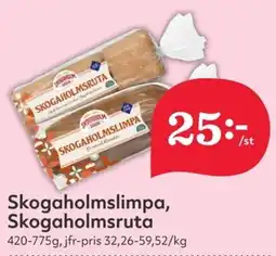 Hemköp Skogaholmslimpa skogaholmsruta erbjuda