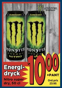 Supergrossen Energidryck erbjuda