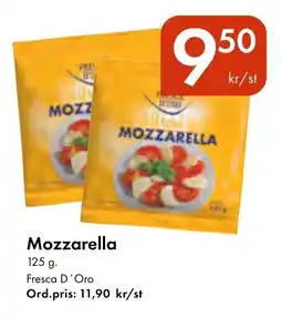 Snabbgross FRESCA D'ORO Mozzarella erbjuda