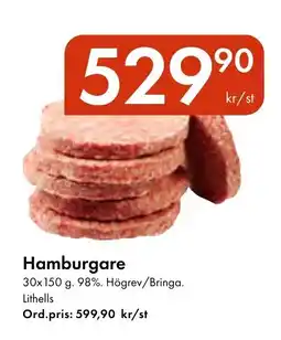 Snabbgross LITHELLS Hamburgare erbjuda