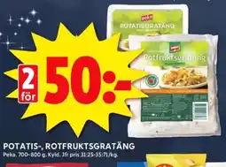 ICA Kvantum PEKA Potatis-, rotfruktsgratäng erbjuda