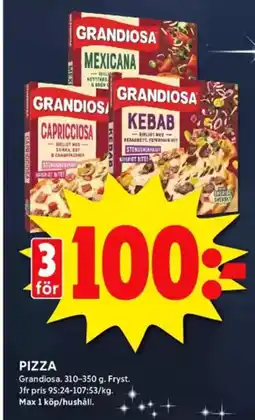 ICA Kvantum GRANDIOSA Pizza erbjuda