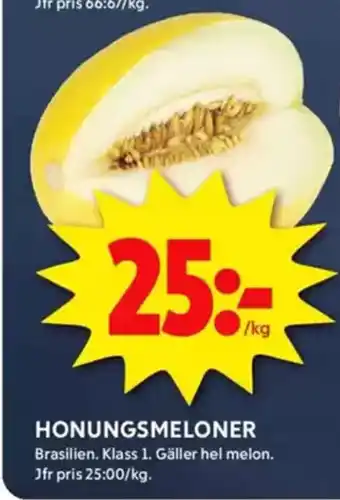 ICA Kvantum Honungsmeloner erbjuda