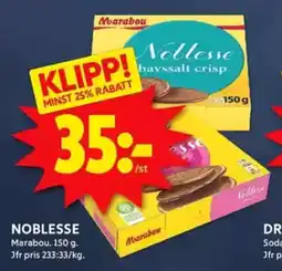 ICA Kvantum MARABOU Noblesse erbjuda