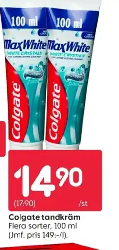 Rusta Colgate tandkräm erbjuda
