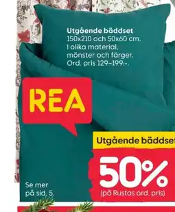 Rusta Utgående bäddset erbjuda