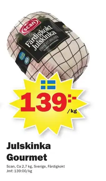 Pekås Scan Julskinka Gourmet 2,7kg erbjuda