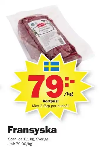 Pekås Scan Fransyska 1,1kg erbjuda