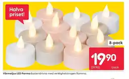Rusta Värmeljus led parma erbjuda