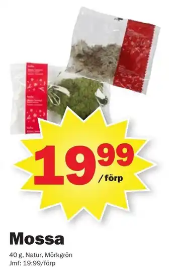 Pekås Mossa 40g erbjuda