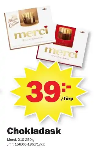 Merci Chokladask 210-250g