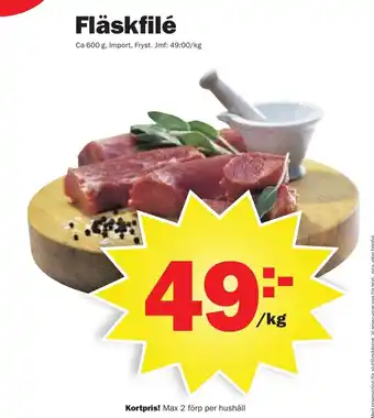 Pekås Fläskfilé 600g erbjuda