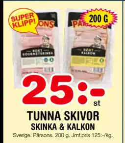 Nya Pulsen TUNNA SKIVOR erbjuda