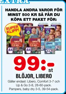 Nya Pulsen BLÖJOR, LIBERO erbjuda