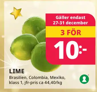 Tempo LIME erbjuda