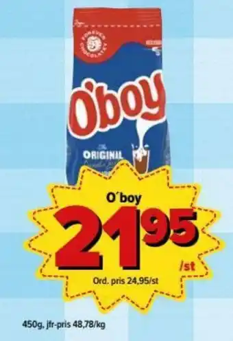 Östenssons O'boy 450g erbjuda