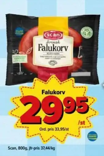 Östenssons Scan Falukorv 800g erbjuda