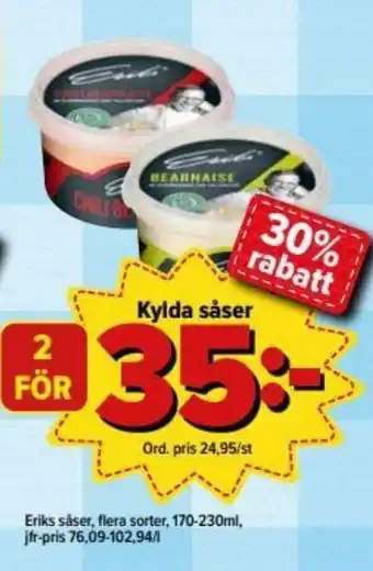 Eriks såser Kylda såser 170-230ml
