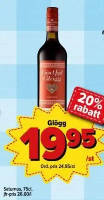Saturnus Glögg 75 cl