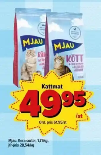 Östenssons Mjau Kattmat 1,75kg erbjuda