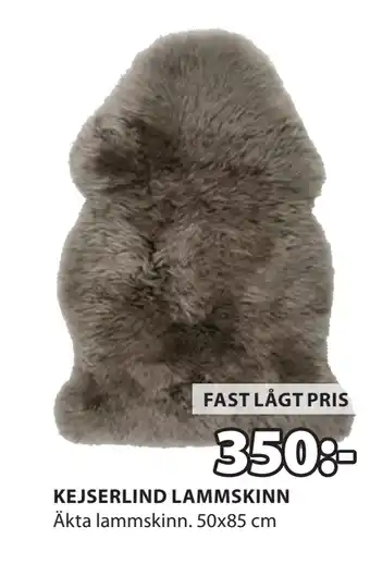 JYSK KEJSERLIND LAMMSKINN erbjuda