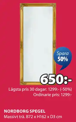 JYSK NORDBORG SPEGEL erbjuda