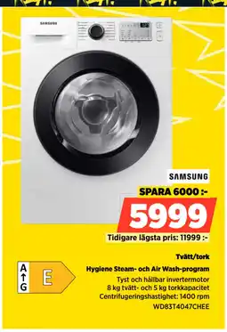 Power Tvätt/tork erbjuda