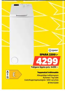 Power Toppmatad tvättmaskin erbjuda