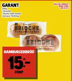 MatArket Hamburgerbröd erbjuda