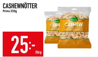 Matdax CASHEWNÖTTER erbjuda