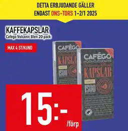 Matdax KAFFEKAPSLAR erbjuda