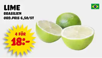 Nelins lime erbjuda