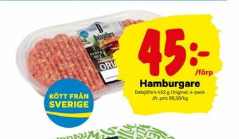 City Gross Dalsjöfors Hamburgare erbjuda