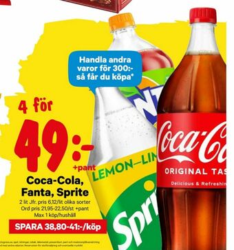 City Gross Coca Cola Läskedryck erbjuda