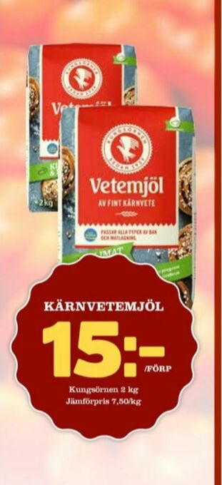 Matdax Kungsörnen Vetemjöl erbjuda