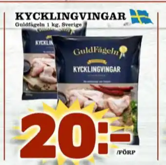 Matdax Guldfågeln Kycklingvingar erbjuda