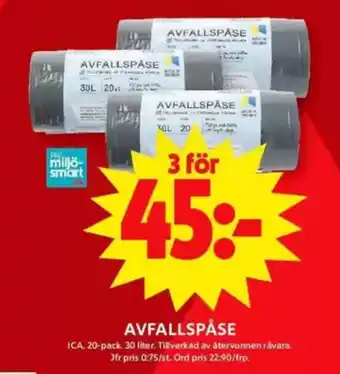 ICA Maxi Avfallspåse erbjuda