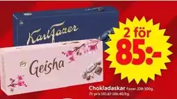 ICA Supermarket FAZER Chokladaskar erbjuda