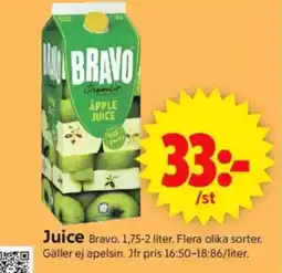 ICA Supermarket BRAVO Juice erbjuda