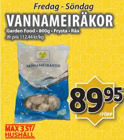 Matvärlden Tensta VANNAMEIRÄKOR erbjuda