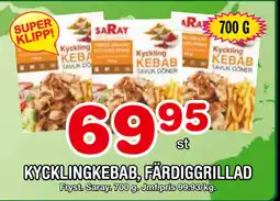 Nya Pulsen KYCKLINGKEBAB, FÄRDIGGRILLAD erbjuda